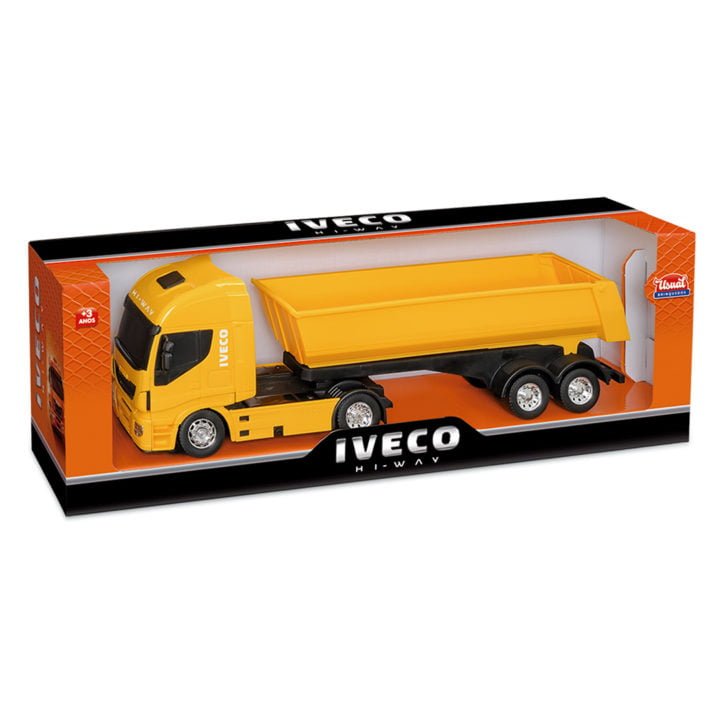 Caminhão Brinquedo Iveco Com Carroceria Tanque Usual Brinque - Bom