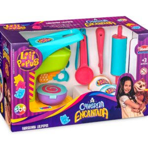 USUAL BRINQUEDOS - SBT - FABRIQUINHA LOLIPOPUS KIT MASSA MODELAR A CAVERNA ENCANTADA - REF 702