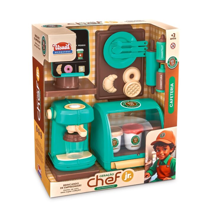 USUAL BRINQUEDOS - GERACAO CHEF JR. CAFETERIA MASTER KIT - REF 839