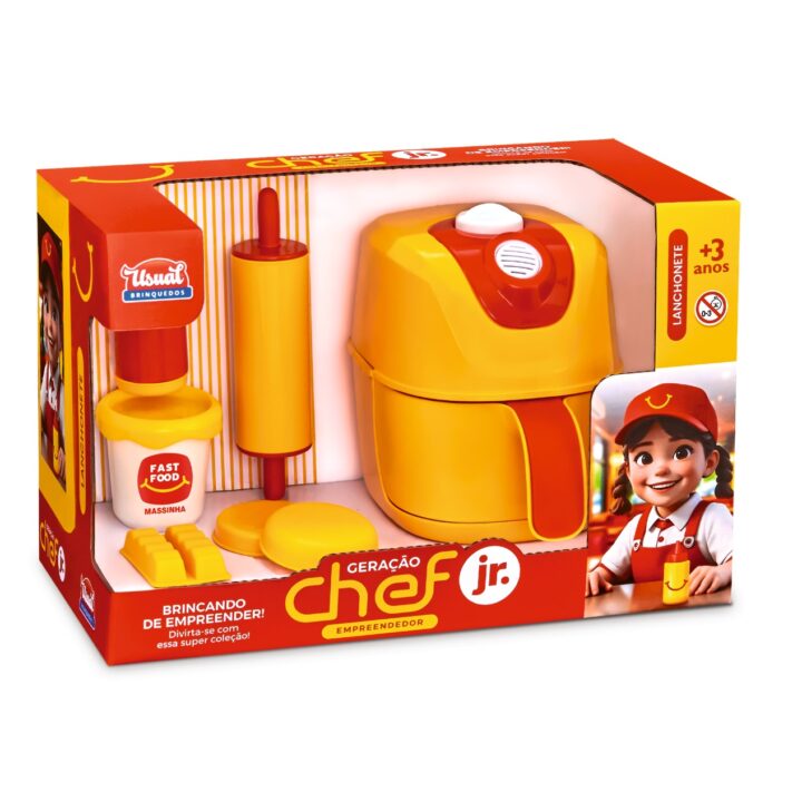 USUAL BRINQUEDOS - GERACAO CHEF JR. LANCHONETE KIT - REF 843