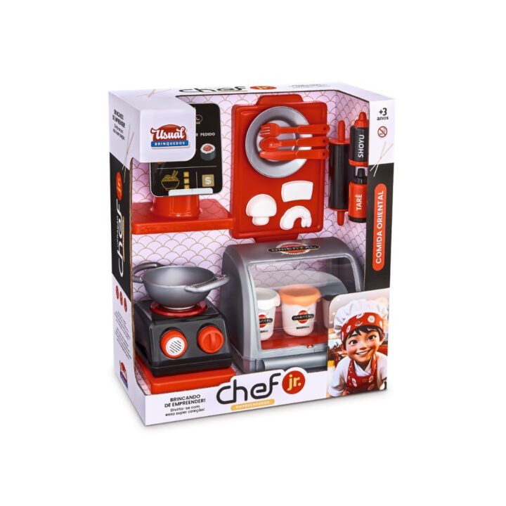 USUAL BRINQUEDOS - GERACAO CHEF JR. ORIENTAL MASTER KIT - REF 848