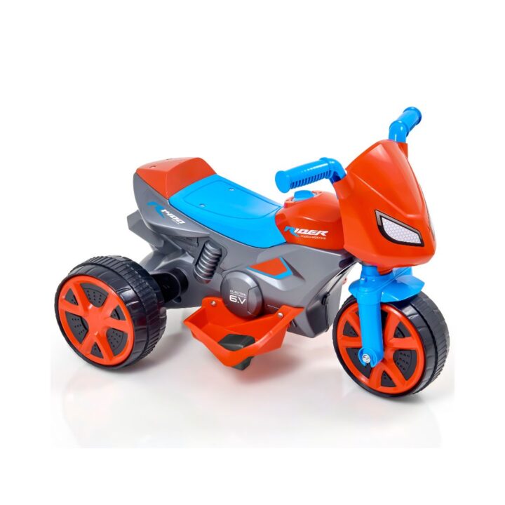 USUAL BRINQUEDOS - USUAL MOTO RIDER ELETRICA - AZUL E VERMELHO - REF 904
