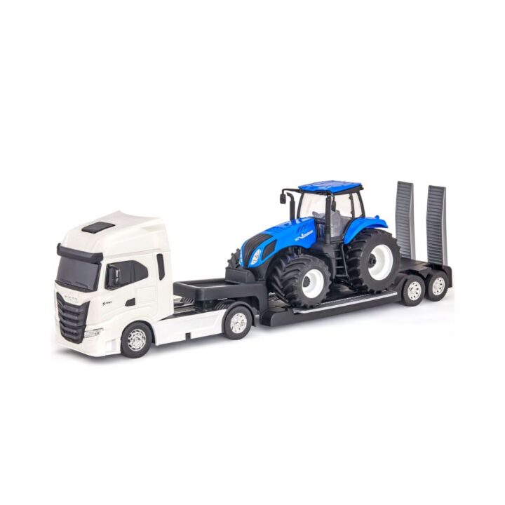 USUAL BRINQUEDOS - IVECO S-WAY PLATAFORMA NEW HOLLAND AGRICULTURE - REF 693