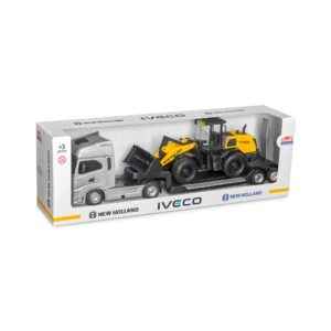 USUAL BRINQUEDOS - IVECO S-WAY PLATAFORMA NEW HOLLAND CONSTRUCTION PA CARREGADEIRA - REF 692