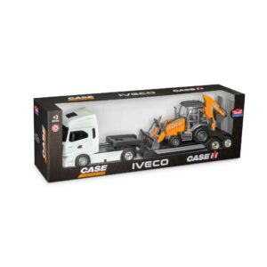 USUAL BRINQUEDOS - IVECO S-WAY PLATAFORMA RETROESCAVADEIRA CASE - REF 691
