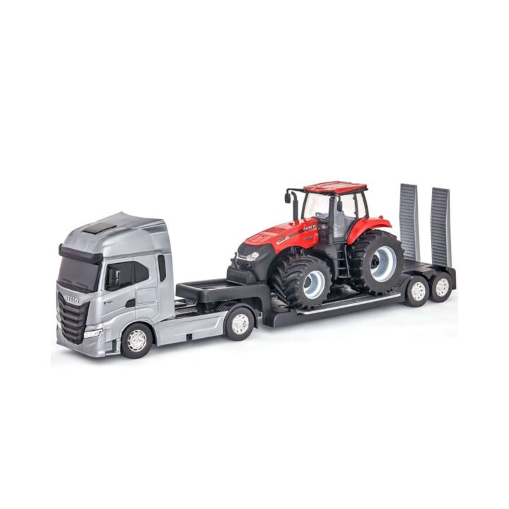 USUAL BRINQUEDOS - IVECO S-WAY PLATAFORMA TRATOR MGNUM CASE - REF 689
